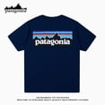 thumbnail image 5 of Patagonia Camisetas clásicas de manga corta para exteriores para hombres y mujeres, camisetas holgadas informales estampadas para parejas, 5 of 5