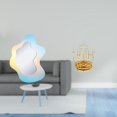 thumbnail image 2 of Organizador De Maquillaje Moderno Con Espejo Ondulado De Acrílico, Soporte Giratorio Para Secar Tazas Y Escurridor Metálico Giratorio De 360 ​​grados Para La Decoración Del Armario Del, 2 of 8