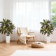thumbnail image 3 of QinaQin Árbol artificial Dracaena de 4, 5 o 6 pies, hojas real touch y troncos multitonales, con maceta blanca alta para decoración interior, 3 of 8