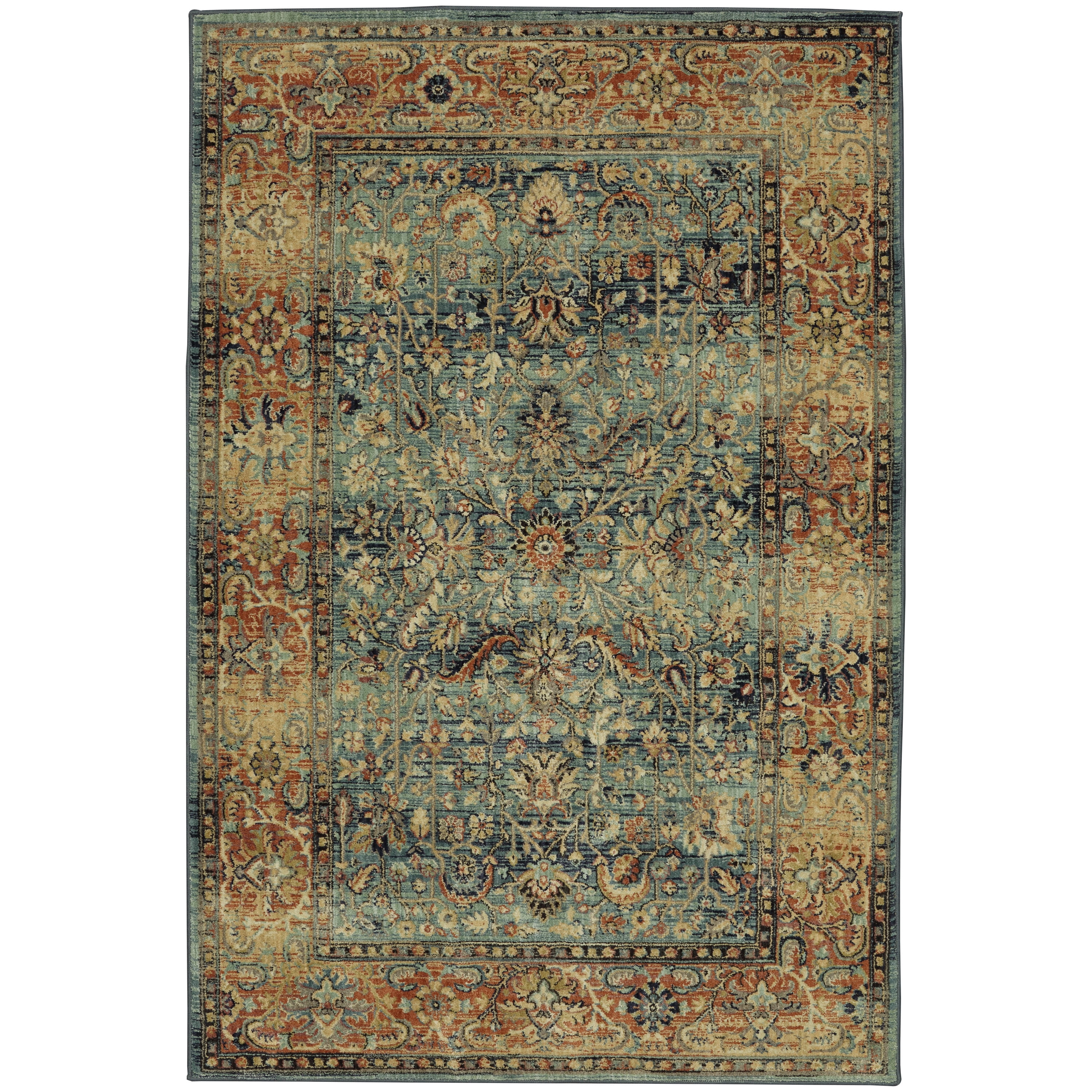 Mohawk Home Studio Aksel Blue Woven Area Rug, 5'3"x7'10", Blue