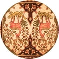thumbnail image 1 of Ahgly Company Indoor Round Persian Orange Traditional Area Rugs, 5' Round, 1 of 1