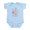Sky Blue, variant on CafePress - Carousel Birthday First Baby Light Bodysuit - Baby Light Bodysuit, Size Newborn - 24 Months