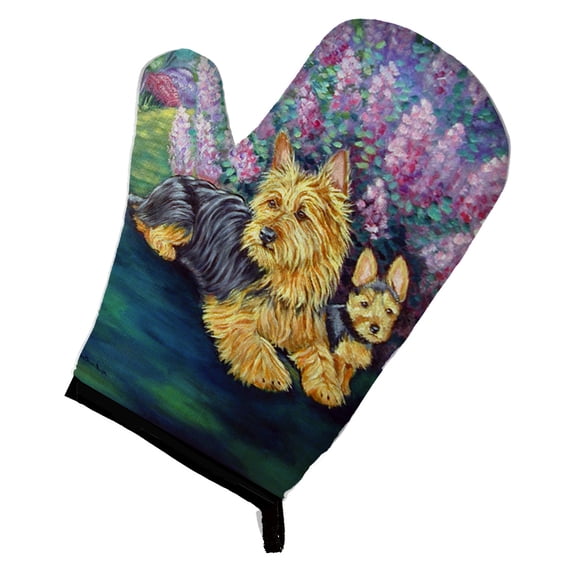 Australian Terrier and Puppy Oven Mitt