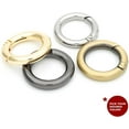thumbnail image 4 of CRAFTME STUDIO Gold 3/4" Spring O-Ring Clip (4pcs) – Metal Opening Key Ring Holder for Purse, Bag & DIY Hardware (SCOS), 4 of 9