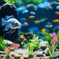 thumbnail image 7 of 12PC Fish Tank Accessories Aquarium Decorations Small Tank Decor Artificial Plants, Aquarium Decoration Accessories, Artificial Fish Tank Decor for Aquarium, 7 of 7