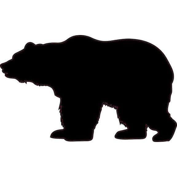 5in x 3in Left Facing Bear Sticker Vinyl Wildlife Vehicle Bumper Stickers