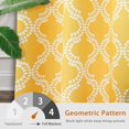 thumbnail image 4 of Driftaway Julianna Thermal Insulated Blackout/Room Darkening Grommet Unlined Window Curtains, Set Of Two Panels, Each 52”X84”(Golden Yellow), 4 of 8