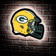 thumbnail image 2 of Green Bay Packers LED XL Round Wall D-cor, 2 of 5