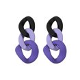 thumbnail image 1 of QualitChoice 2 Pieces Woman Earring Fashion Acrylic Delicate Ear Jewelry Geometry Circle Danging Drop Earrings Bohemia Accessory Type 1 Type 3, 1 of 6