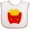 White/Pink, variant on Inktastic French Fries Funny Food Boys or Girls Baby Bib