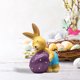 thumbnail image 3 of Conejo Lindo de Pascua Y Decoraciones de Huevos - Figuras de Conejos de Vacaciones de Primavera con Huevos Coloridos, 3 of 6