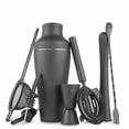 thumbnail image 2 of Cocktail Shaker Set Matte Black 8 Piece Stainless Steel Bar Tools, 2 of 5