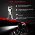 thumbnail image 4 of Bombillas LED para faros delanteros de motocicleta H4/9003 SEALIGHT HB2 Hi/Lo Beam LED faro con ventilador 6000K xenón blanco Xemadio FLD-3008, 4 of 6