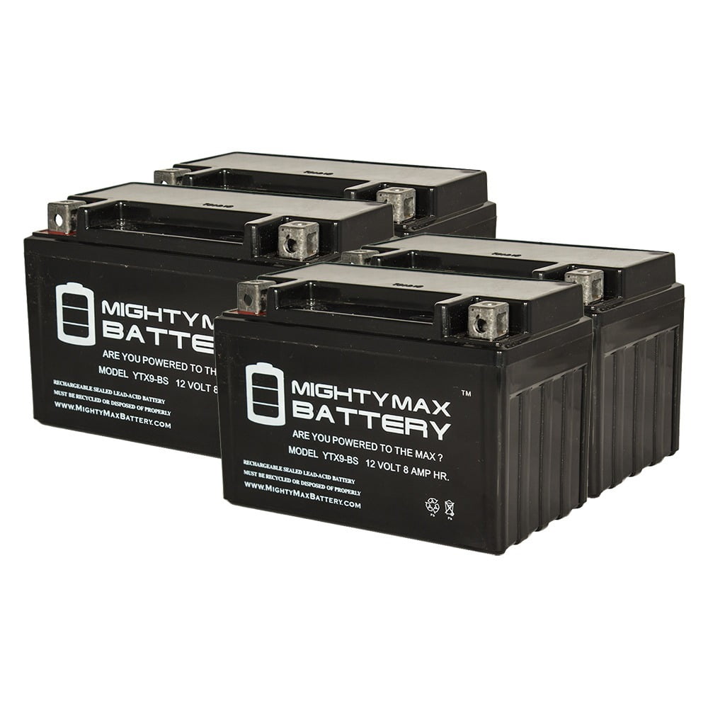 YTX9BS Battery Replacement for Kawasaki Z750 Z 750 R 0413 4 Pack