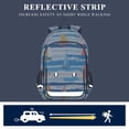 thumbnail image 5 of FORMRS Unisex School Backpack 17" Student Travel Bag with Laptop Compartment, Yellow Sailboats, 5 of 7