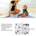 thumbnail image 2 of Portable Diaper Changing Pad Nylon Comfortable Multifunctional Waterproof Baby Changing Pad for Travel Home Beige Fallen Leaves, 2 of 3