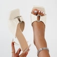 thumbnail image 2 of UTTOASFAY Women's High Heel Slippers,Open Toe Strap Sandals,Solid Color Slip-On Dress Shoes,Plus Size Summer Casual Party Footwear, 2 of 8