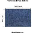 thumbnail image 6 of Placemats Set of 4 Linen Blue Placemats Heat Resistant Dining Table Place Mats Kitchen Table Mats, Indigo, 6 of 6