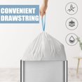 thumbnail image 4 of 225 Count 4 GallonTrash Bags, Drawstring Trash Bag, White Unscented Garbage Bags Kitchen Bathroom, 4 of 5
