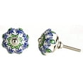 thumbnail image 5 of Perilla Home Set of 12 Mix Green Floral Printed Knobs Pull and Push for Handles Cabinet Door Interior Decorative Knobs for Home Kitchen Cupboard Bedroom Dresser Wardrobe Drawer Pulls, 5 of 12