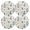 Beige, variant on Ryvnso Christmas Trees Round Plate Mats Dining Table Placemat Set of 4 for Holiday Decoration