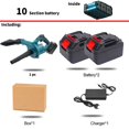 thumbnail image 2 of 2200W 2 IN 1 Foldable Electric Air Blower Cordless Handheld Leaf Computer Dust Collector Power Tool For 18V Battery ,Long Lasting, 2 of 7