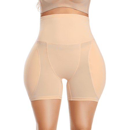 

BIMEI Hip and Butt Padded Shapewear Tummy Control Butt Lifter Short Panties for Women High Waist Mini Beige XL