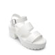 thumbnail image 2 of DREAM PAIRS Sandalias de Plataforma para Mujer con Tacón Grueso de 7.5 cm Blanco, 2 of 6