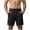 Black, variant on hlysgo Men's Drawstring Casual Shorts Elastic Waist Loose Fit Quick Dry Solid Short Summer Outdoor Daily Wear Shorts with Pockets Gray,4xL