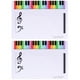 thumbnail image 1 of 2 piezas de personal de escritura borrable Tablero blanco Tablero de práctica de enseñanza de música (blanco), 1 of 5