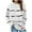 White, variant on WREESH Womens Fashion T-Shirts Long Sleeve T-Shirt Summer Printing Loose Blouse Tops Khaki