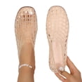thumbnail image 5 of Bmawag Jelly Flat Sandals for Women Lightweight Round Toe Slip-On Hollow Breathable Jelly Mesh Flats, 5 of 10