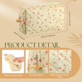 thumbnail image 3 of Bolsa de maquillaje Paterr acolchada de algodón con estampado floral, 10 unidades, para mujer, 3 of 9