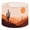 Color 1, variant on Linen Drum Lampshades Desert Landscape Warm Orange Tones Western 13"x13"x10" Light Shade for Table Lamps Floor Lamp Shades Lampshade Replacement Assembly Required