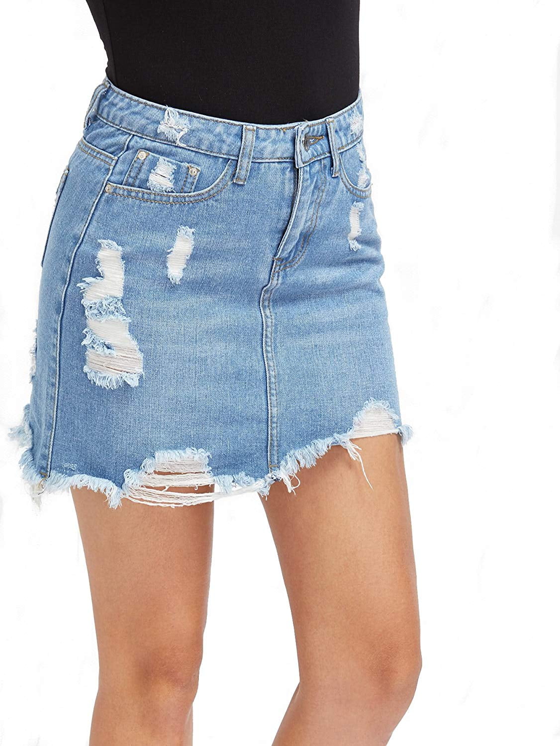 a jean skirt