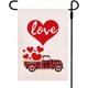 thumbnail image 1 of Bandera De Jardín De San Valentín Arpillera Bandera De Jardín De Doble Cara Impreso Corazón De Amor Para El Hogar Vacaciones Aniversario Boda Patio Decoración Al Aire Libre Advancent HA034551-00, 1 of 6