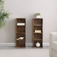 thumbnail image 5 of 71" Tall Narrow Bookcase with Storage Cabine,8 Tier Cube Bookshelf Display Shelf Stand for Home Office, Living Room,Walnut, 5 of 7