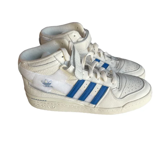 Ad-id-as Forum Mid Shoe Off White Blue Bird Colorway Size 10.5 Authentic GX1021