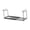 Black, variant on Under Cabinet Shelf Space Saving Carbon Steel Adjustable Storage Rack for Bathroom Kitchen Desk Organizer