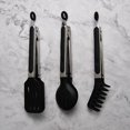 thumbnail image 2 of Cooking Tongs Set Of 3 - Stainless Steel Kitchen Tongs With Silicone Tips, 2 of 5