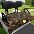 thumbnail image 4 of XYZCANDO Hunting Camo Leaf Golf Cart Seat Cover | 4 Storage Pockets, Non-Slip Washable Terry Cloth For 2-Seat Golf Carts, 4 of 8