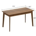 thumbnail image 4 of Home Office Desk Computer Desk, Writing Table with Drawers Study Workstation, Walnut, 47.2"*21.7", 4 of 7
