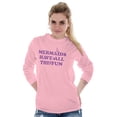 thumbnail image 3 of Mermaids Have All The Fun Cute Beach Women Plus Size Long Sleeve Tee Brisco Brands 4X, 3 of 6