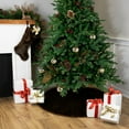thumbnail image 3 of Mink Faux Fur Christmas Tree Skirt - 48" - Brown, 3 of 7