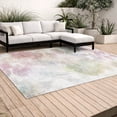 thumbnail image 3 of Addison Rugs Chantille Indoor/Outdoor Transitional Floral Blush Machine Washable Rectangle Rug, 10' x 14', 3 of 8