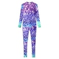 thumbnail image 5 of Haitryli Womens Full Length Fish Scale Mermaid Jumpsuit Mock Neck Long Sleeve Bodysuit Unitard Type B L, 5 of 7