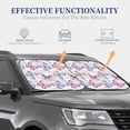 thumbnail image 4 of Xecao Butterflies in Pastel for Foldable Car Sun Shades (2-Pack) offer sun protection with an easy-fold design for convenient windshield shading., 4 of 7