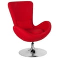 thumbnail image 2 of Flash Furniture Egg Series Red Fabric Side Reception Chair, 2 of 12