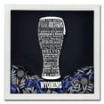 thumbnail image 5 of Torched Wyoming Beer Typography Shadow Box Wall Mount Decor 13"x13"x3" Gray, 5 of 8