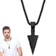 thumbnail image 2 of Collar largo de metal con forma de triángulo para hombre, colgante negro, cadena de joyería, fiesta de Hip Hop, 2 of 4